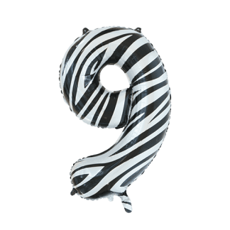 Folie tal 9 - Zebra - Giv en ballon