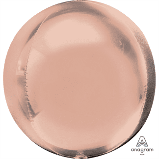 Rose gold orbz ballon - Giv en ballon