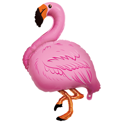 Lyserød flamingo - Giv en ballon