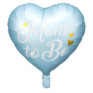 Mom to be - lyseblå - Giv en ballon
