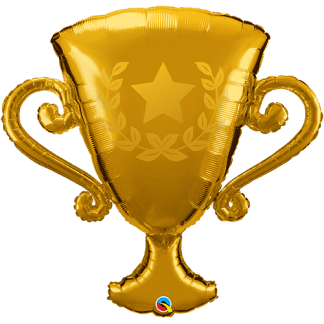 Stor guld pokal - Giv en ballon