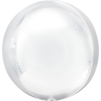 Hvid orbz ballon - Giv en ballon