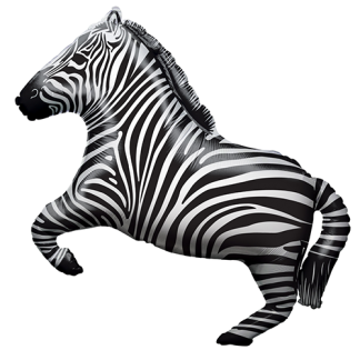 Zebra - Giv en ballon