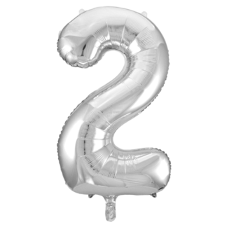 Folie tal 2 - Sølv - Giv en ballon
