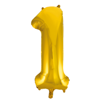 Folie tal 1 - Guld - Giv en ballon
