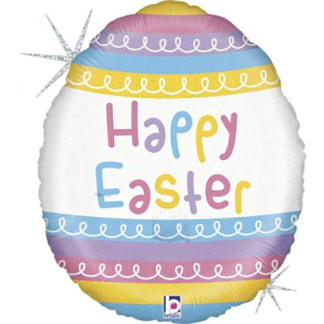 Påskeæg happy easter - Giv en ballon