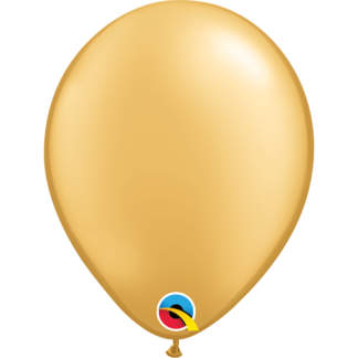 Gold - Rund 5" ballon - 100 stk