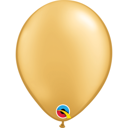Gold - Rund 5" ballon - 100 stk