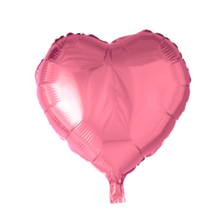 Folieballon hjerte pink - Giv en ballon