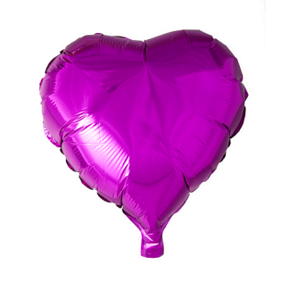 Folieballon hjerte hot pink - Giv en ballon