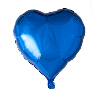 Folieballon hjerte navy blå - Giv en ballon