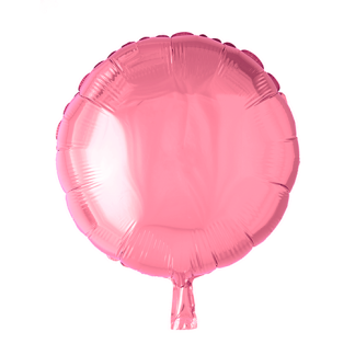 Folieballon rund pink - Giv en ballon
