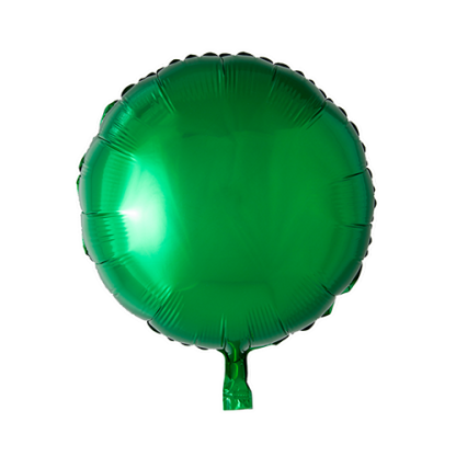 Folieballon rund grøn - Giv en ballon