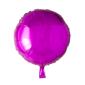 Folieballon rund hot pink - Giv en ballon