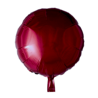 Folieballon rund bordeaux - Giv en ballon
