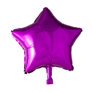 Folieballon stjerne hot pink - Giv en ballon