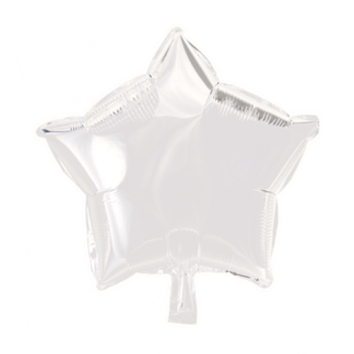 Folieballon stjerne hvid - Giv en ballon