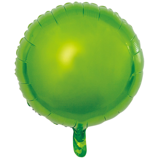 Folieballon rund lysegrøn - Giv en ballon