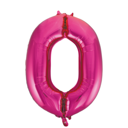 Folie tal 0 - Pink - Giv en ballon