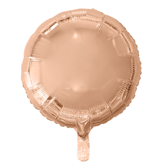 Folieballon rund rose gold - Giv en ballon