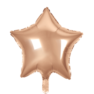 Folieballon stjerne rose gold - Giv en ballon