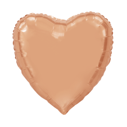 Stort folieballon hjerte rose gold