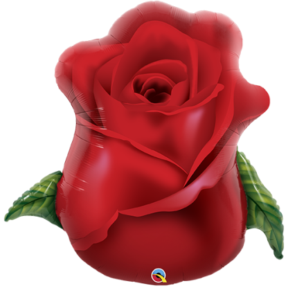 Rød rose - Giv en ballon