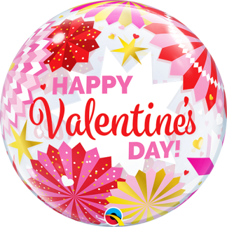 Valentine's Day Paper Fans - Giv en ballon