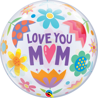 Love You M(Heart)M Flowers - Giv en ballon
