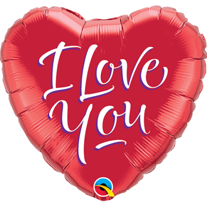 I Love You Script Modern - Giv en ballon