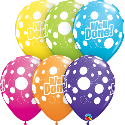 Well done dots 11" ballon – 25 stk