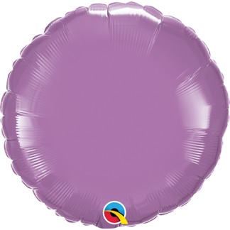 Rund folie ballon lys lilla - Giv en ballon