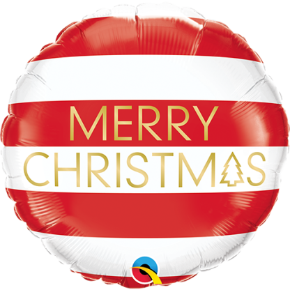 Christmas red & white stripes - Giv en ballon