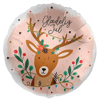 Glædelig jul med rensdyr - Giv en ballon