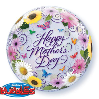 Happy mothers day blomster - Giv en ballon