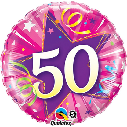 Shining pink star 50
