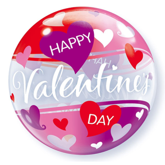 Happy valentines day - Giv en ballon
