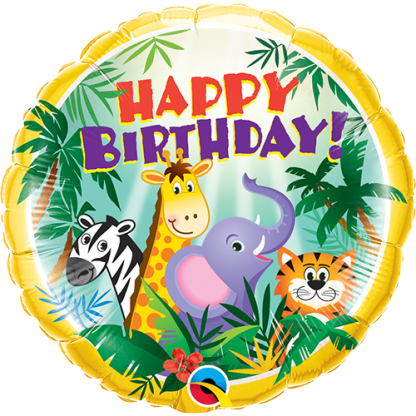 Birthday jungle friends - Giv en ballon