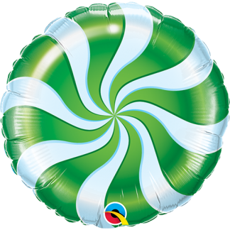 Candy swirl green - Giv en ballon