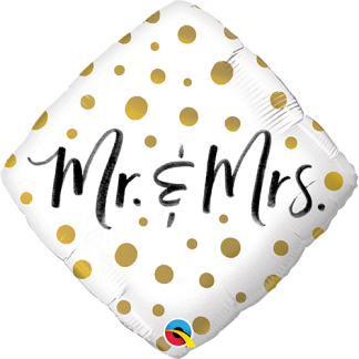 Mr. & Mrs. Gold dots - Giv en ballon