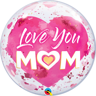 Love you mom bubble - Giv en ballon