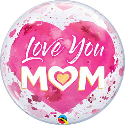 Love you mom bubble - Giv en ballon
