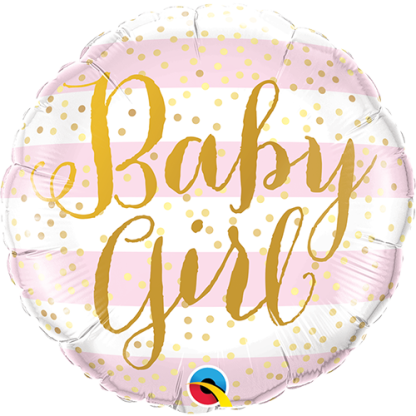 Baby girl folie ballon - Giv en ballon