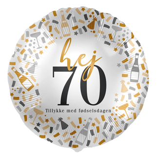 Hej 70 år - Giv en ballon