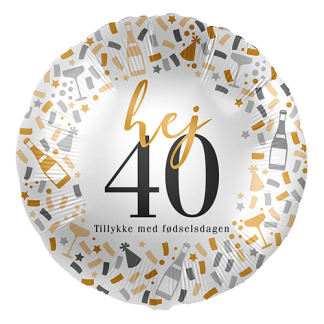 Hej 40 år - Giv en ballon