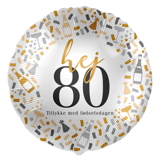 Hej 80 år - Giv en ballon