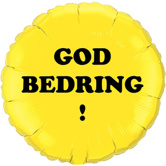 God bedring ballon - med et smil - Giv en ballon