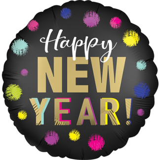 Happy new year dots - Giv en ballon