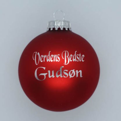 Julekugle - Verdens bedste gudsøn