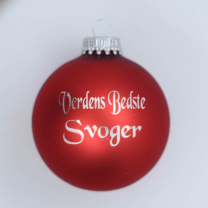 Julekugle - Verdens bedste svoger